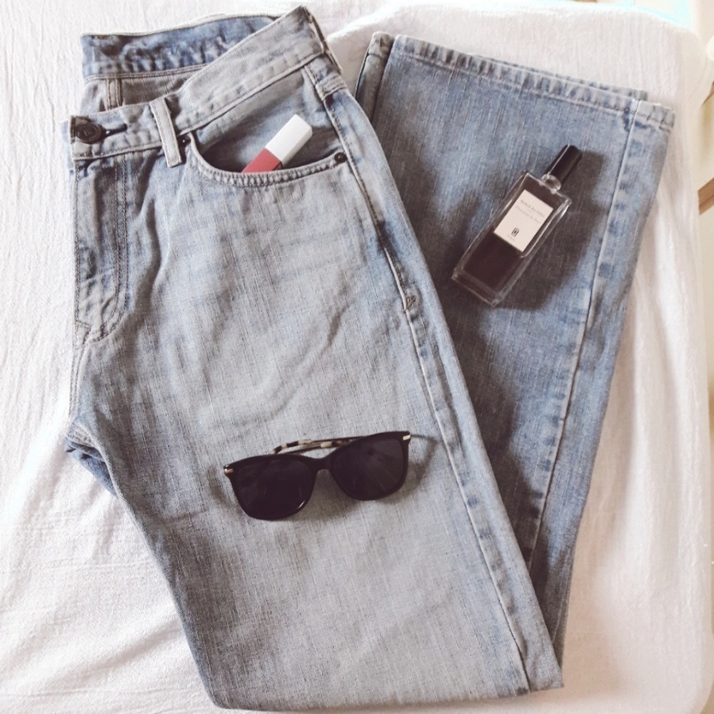 Blue Jeans Denim Sneaker Light Wash Bootcut Mediu